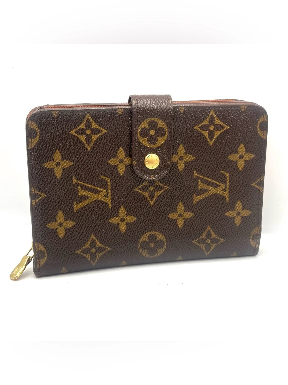 Authentic Louis Vuitton Monogram Papier wallet passport holder good condition